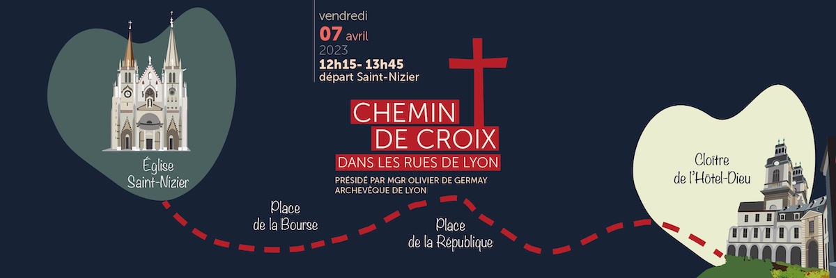 Chemin de croix dans les rue de Lyon 2023