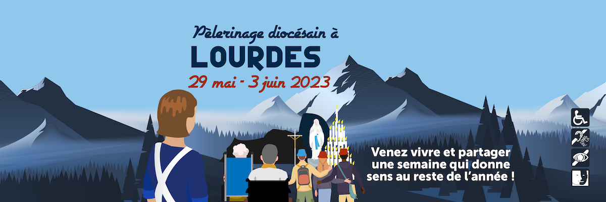 Prier avec les pèlerins à Lourdes