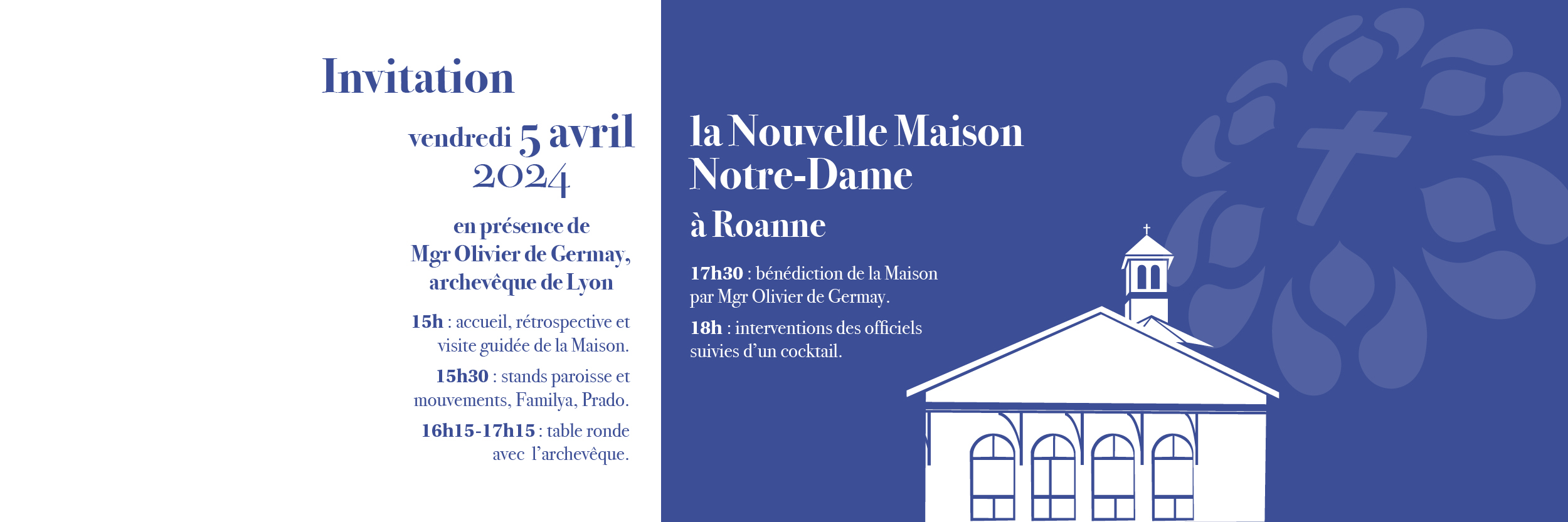 Inauguration de la nouvelle maison Notre-Dame  à Roanne