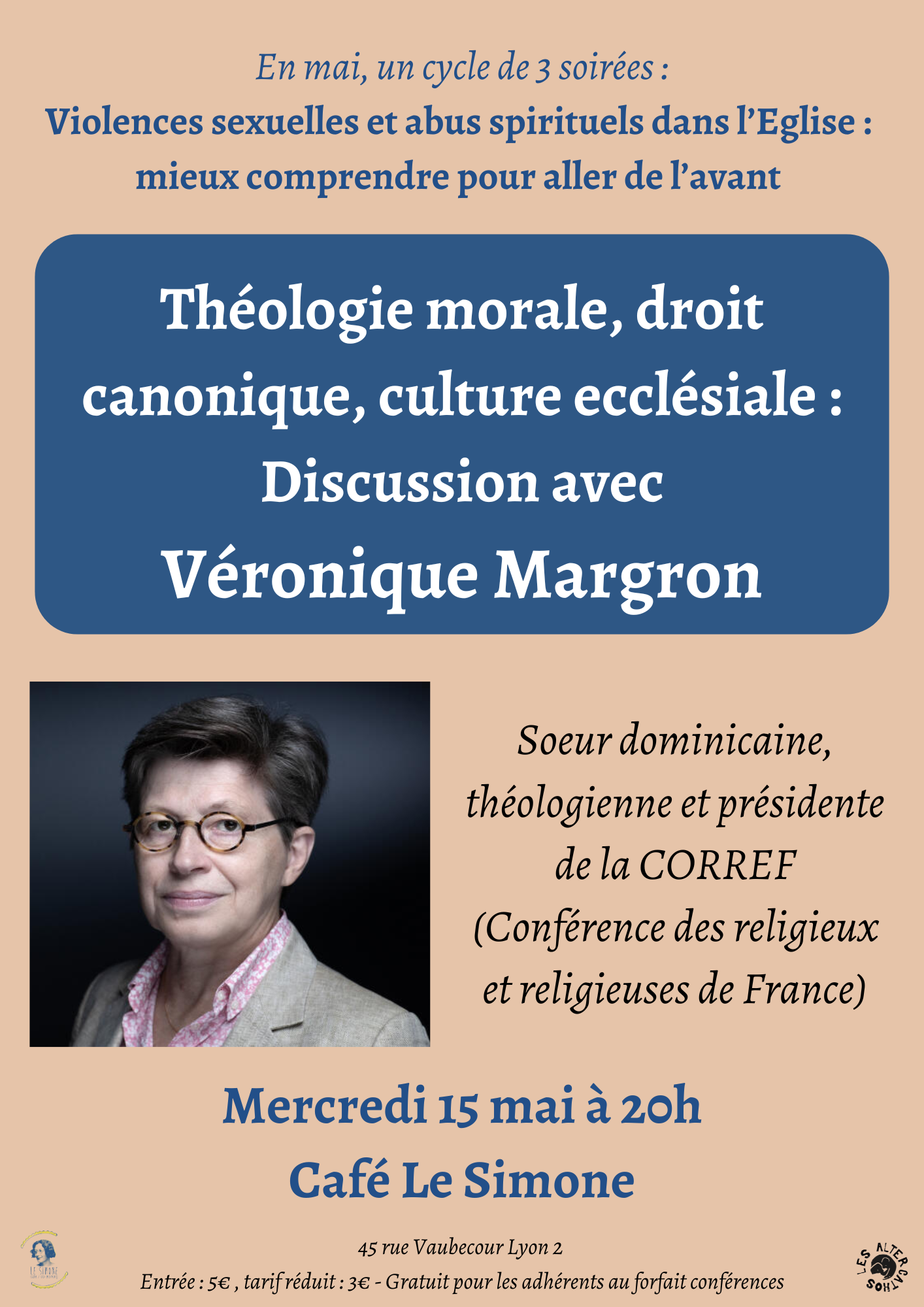 Discussion avec Véronique Margron : sur la théologie morale, le droit canonique, la culture écclesiale