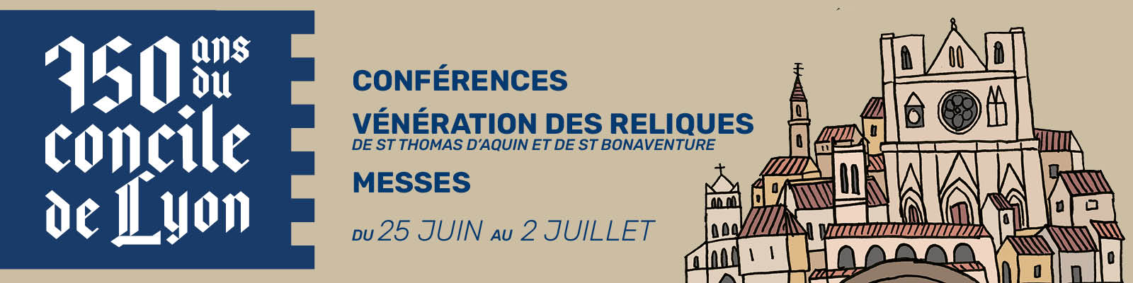 750e  anniversaire du Concile de Lyon II