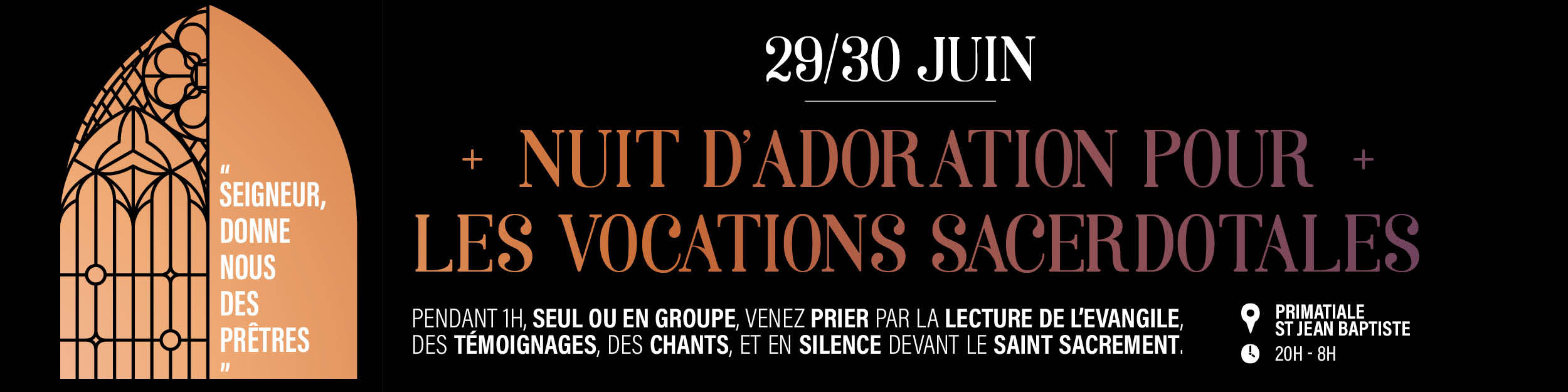 Nuit d'adoration pour les vocations sacerdotales