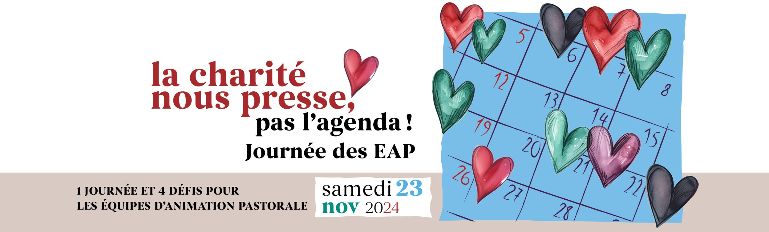 Journées des EAP – La charité nous presse, pas l’agenda !