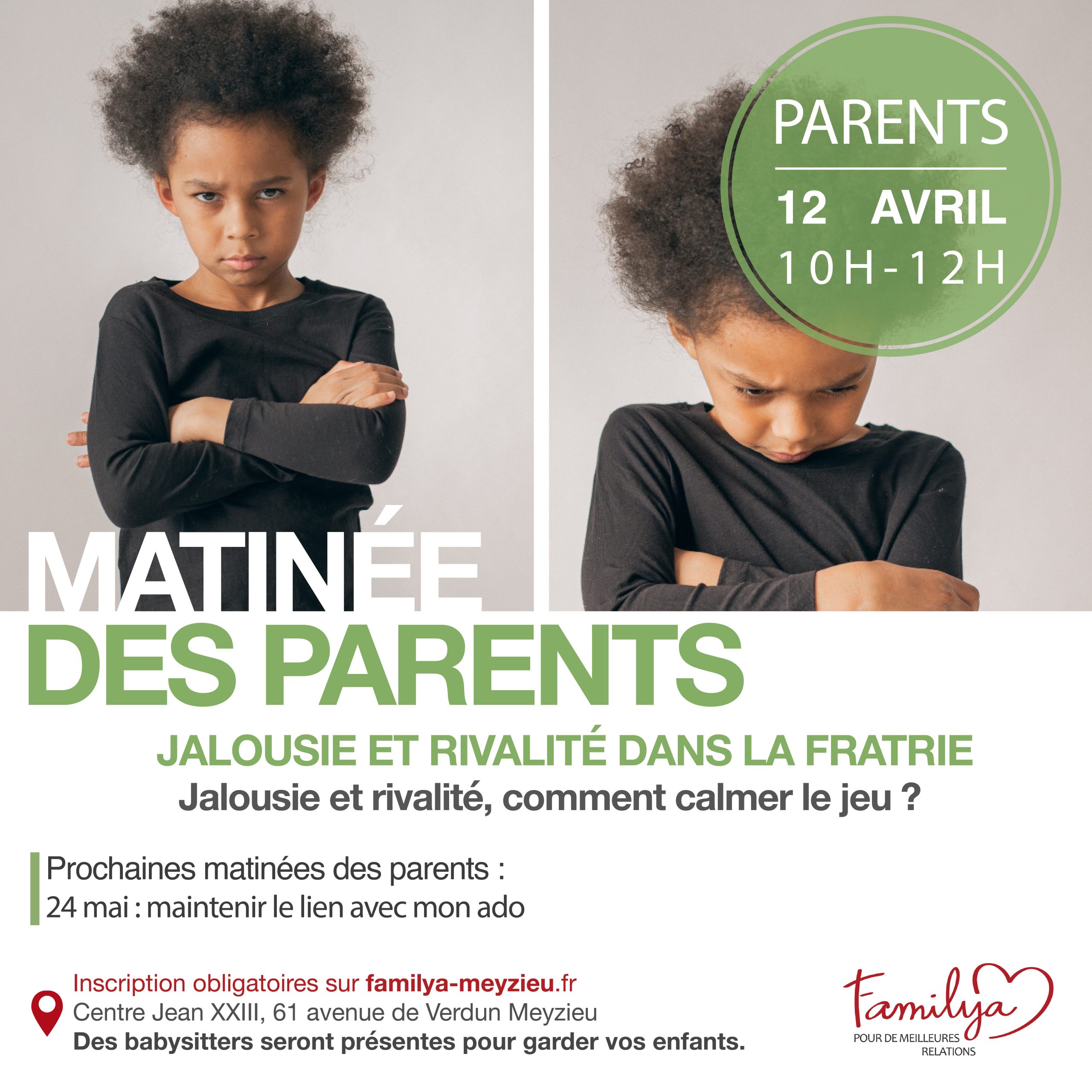 Matinée des parents – Rivalité dans la fratrie