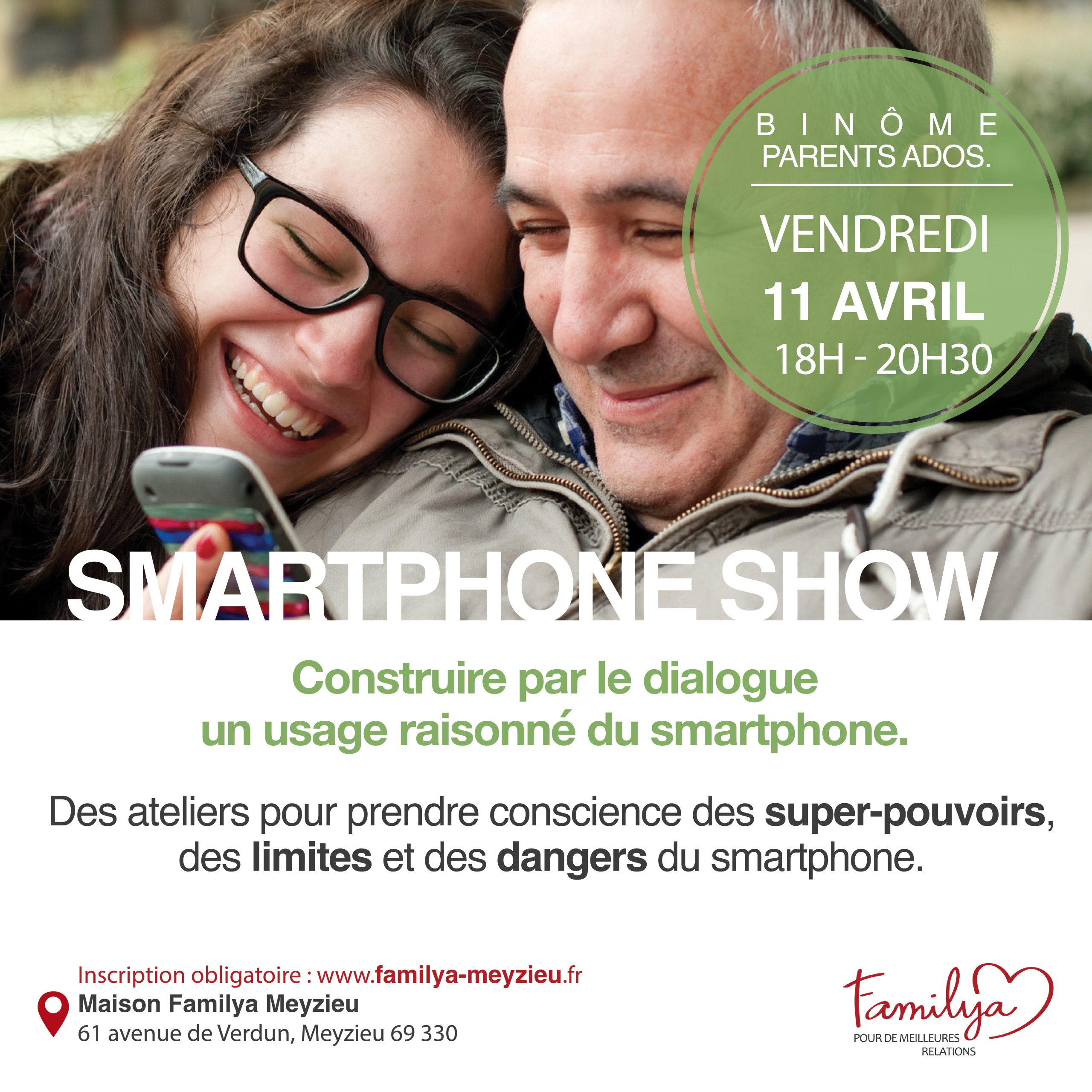 Smartphone Show – atelier parents-ados sur les écrans