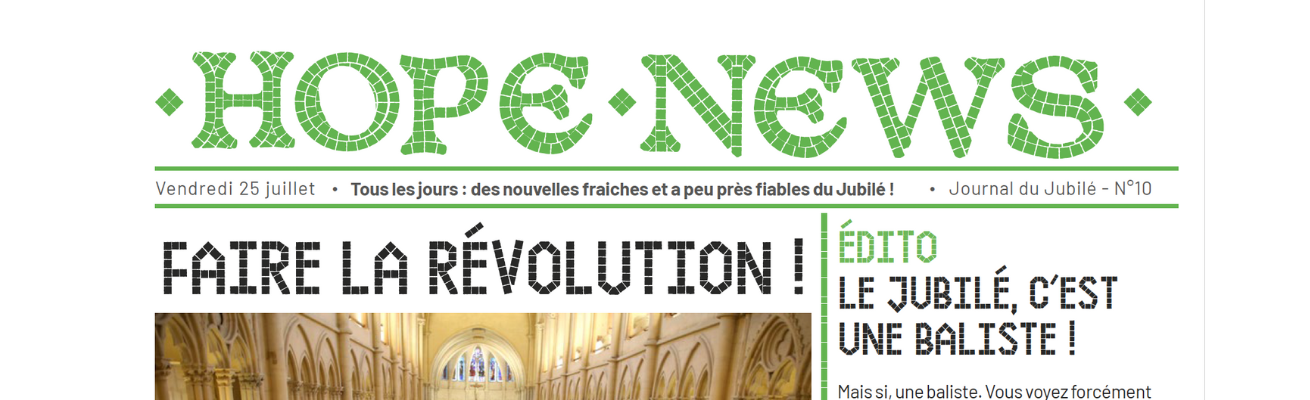 HopeNews, le quotidien des jeunes au Jubilé