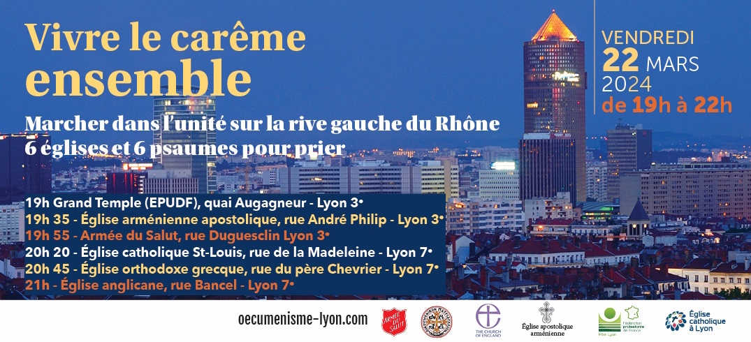 Marcher dans Lyon pour relier 6 églises et prier les psaumes 