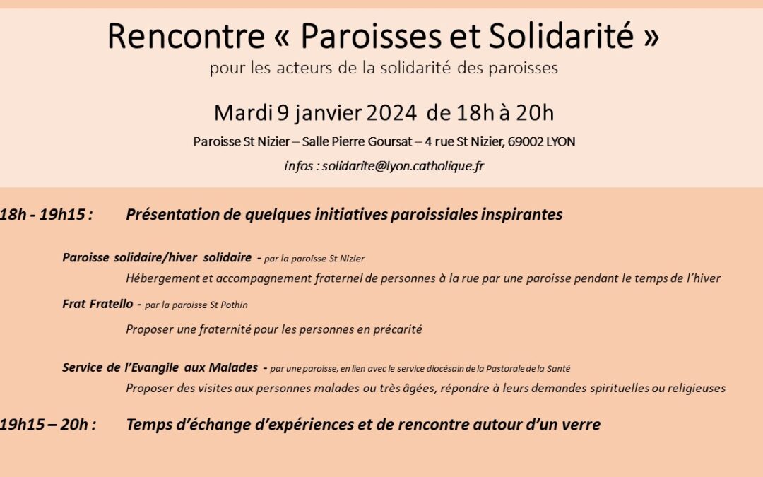 Paroisses et solidarité