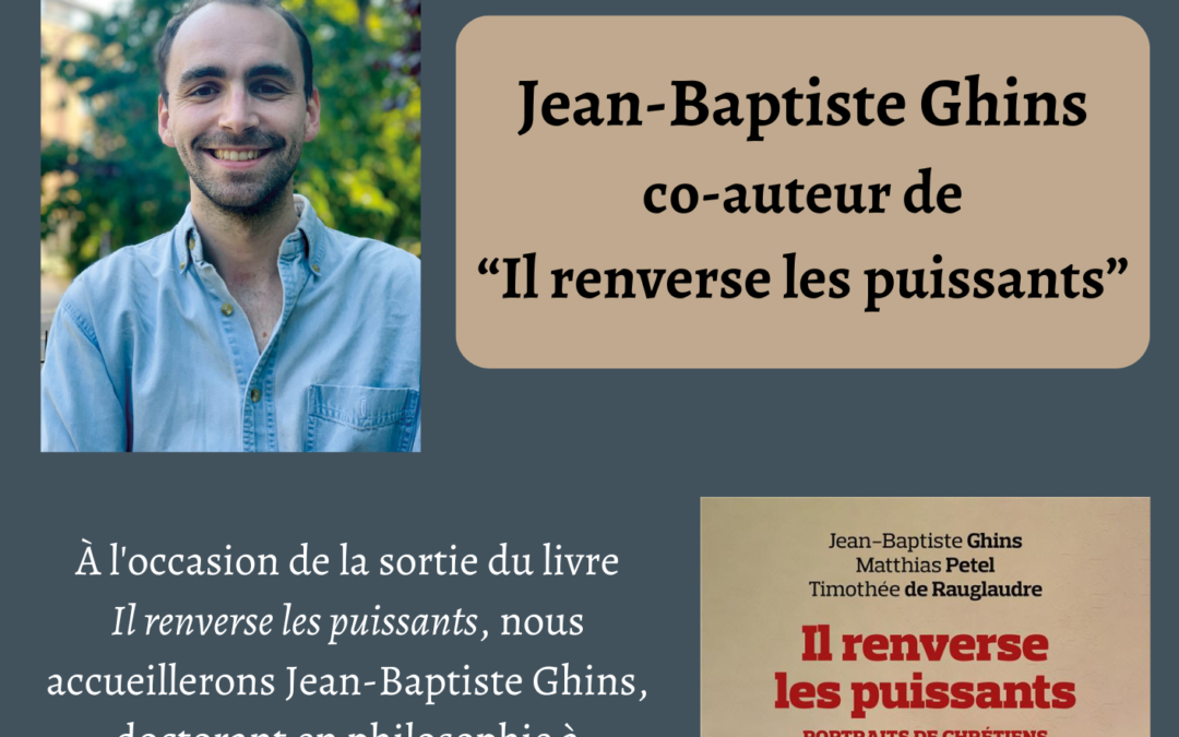 “Il renverse les puissants”: rencontre avec un des auteurs du livre