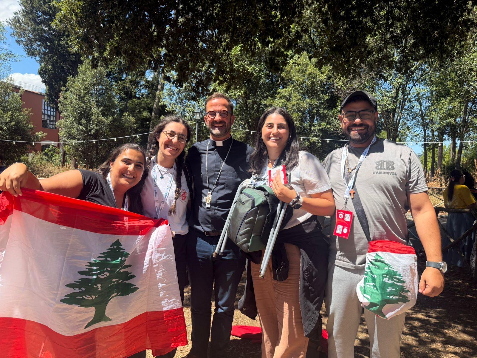 4 jeunes libanais au jubilé des jeunes à Rome